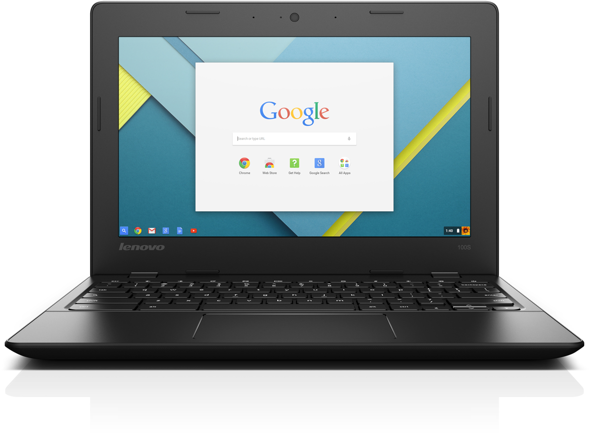 Lenovo Chromebook 100s - Lenovo Chromebook 11 Clipart (1280x941), Png Download