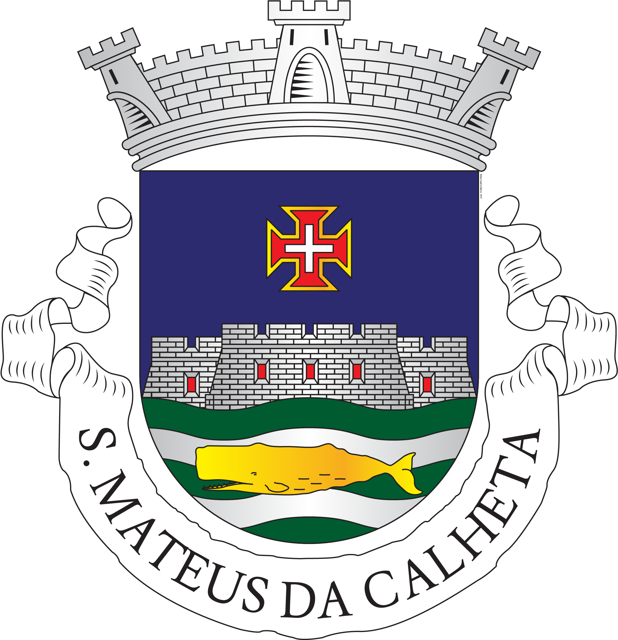 Heraldica Sao Mateus Da Calheta - Caxias Brasão Clipart (2513x2610), Png Download