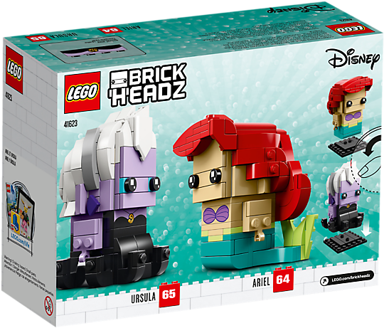 Ariel & Ursula - Ariel Brickheadz Clipart (800x600), Png Download