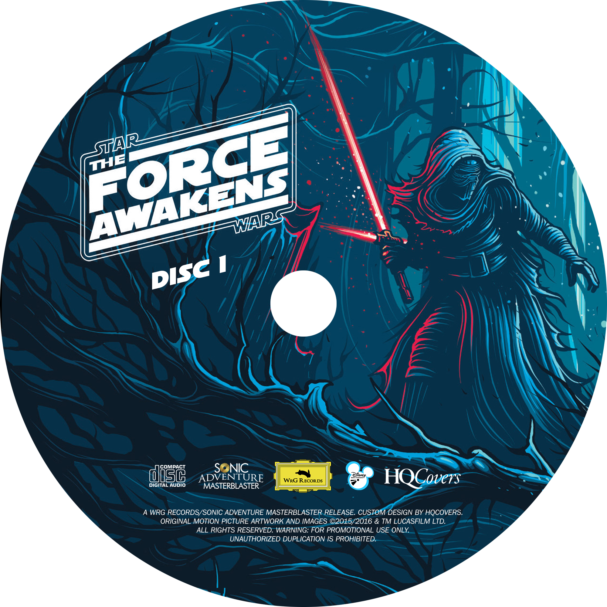 The Force Awakens (disc 1) - Cd Clipart (2000x2000), Png Download