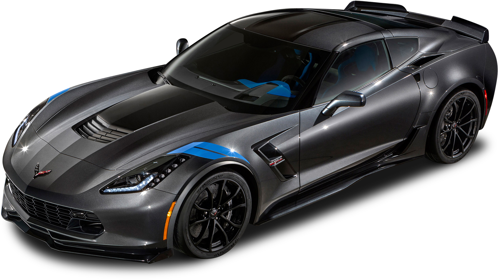 Download Black Chevrolet Corvette Grand Sport Car Png - 2017 Collectors Edition Corvette Clipart (1850x1077), Png Download
