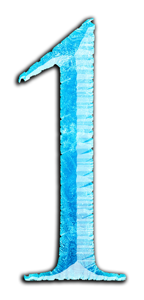 Numeros Em Png Frozen - Frozen Number 1 Png Clipart (464x965), Png Download