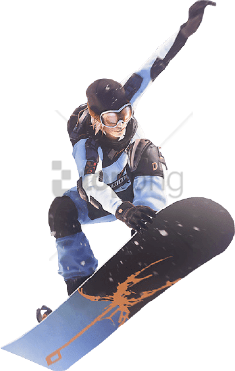 Free Png Download Jump Snowboard Png Images Background - Snow Board Png Transparent Clipart (480x758), Png Download