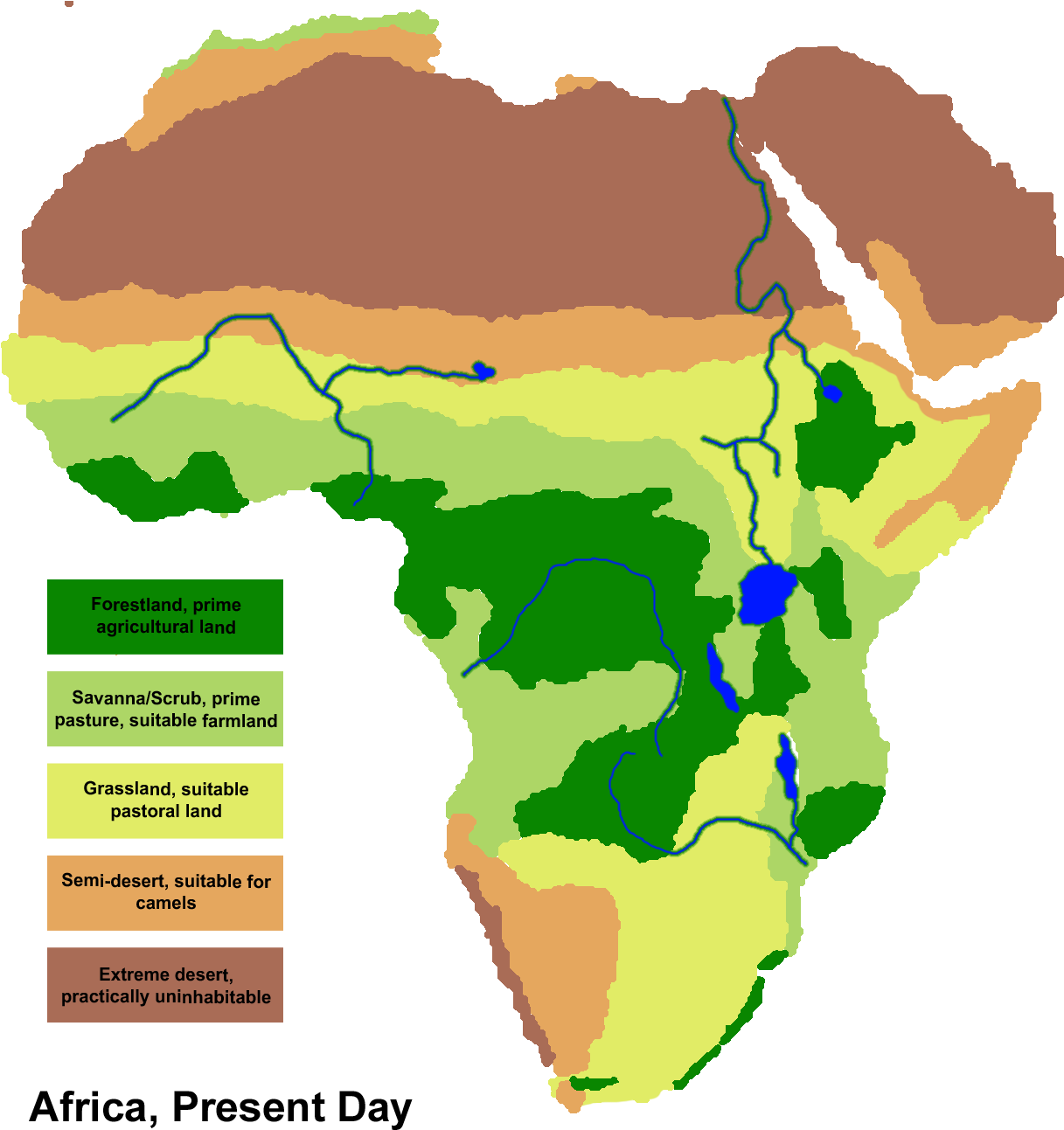 Africa Map Blank File Africa Climate Today History - Africa Map Climate Zones Clipart (1320x1320), Png Download