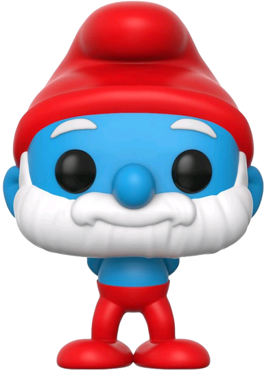 Papa Smurf Pop Vinyl Figure - Funko Pop Papa Smurf Clipart (600x600), Png Download