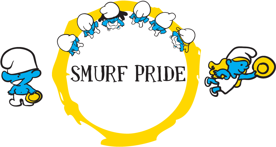 2009 Smurf Pride - Smurf Pride Clipart (1055x500), Png Download