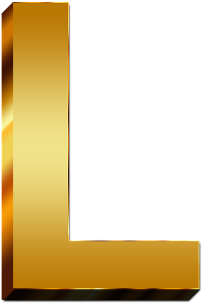 Letter L Png - Letter L Gold Png Clipart (720x720), Png Download