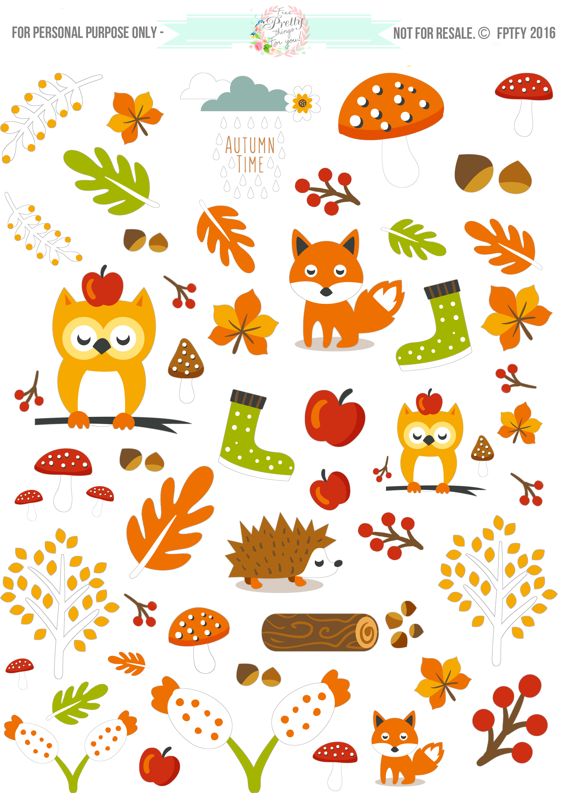 Pdf Png Jpeg - Free Digital Stickers Png Clipart (2550x3300), Png Download