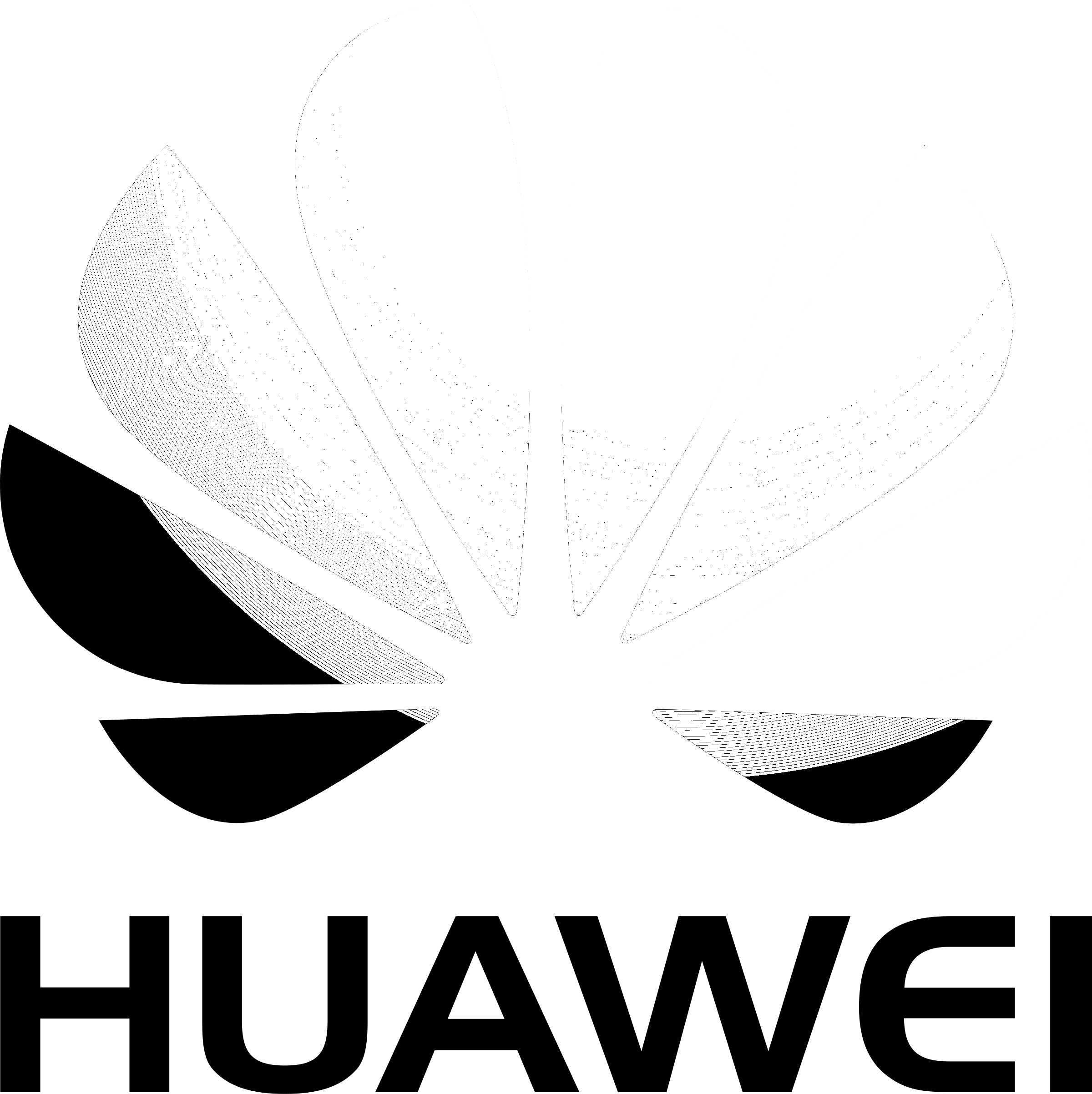 Huawei Logo Black And White - Huawei Clipart (2400x2405), Png Download
