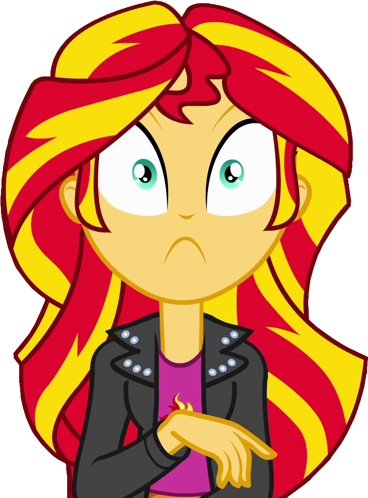 Sunset Shimmer Equestria Girl Shocked , Png Download - Mlp Eg Sunset Shimmer Angry Clipart (751x1016), Png Download