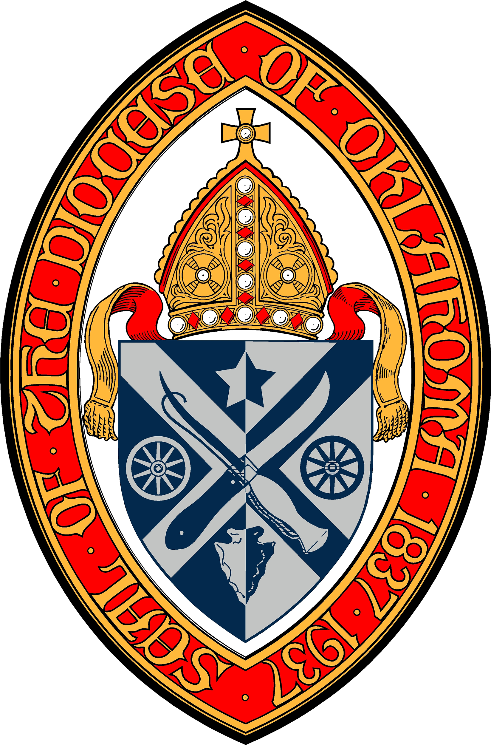 Episcopal Shield Png Transparent Background - Episcopal Diocese Of Oklahoma Clipart (1646x2652), Png Download