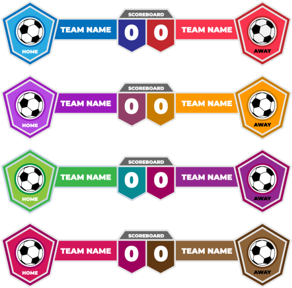 Scoreboard For Football - Marcador De Futbol Png Clipart (640x640), Png Download