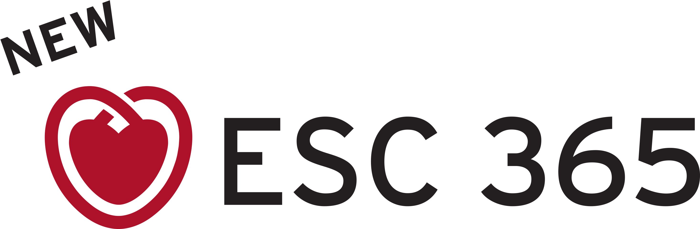 Esc 365 Logo - Black-and-white Clipart (2958x976), Png Download