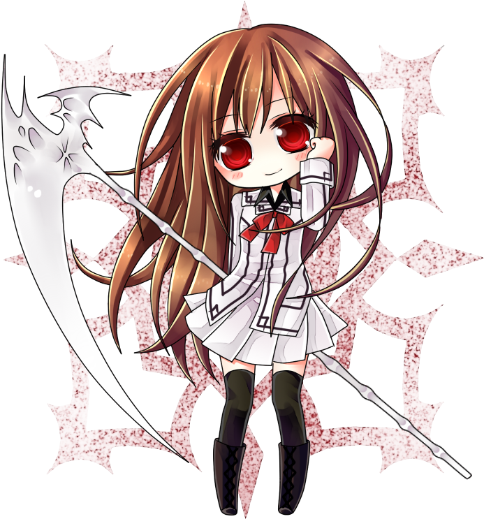 Cute Anime Vampire Girl - Yuki Cross Vampire Knight Drawings Clipart (710x761), Png Download