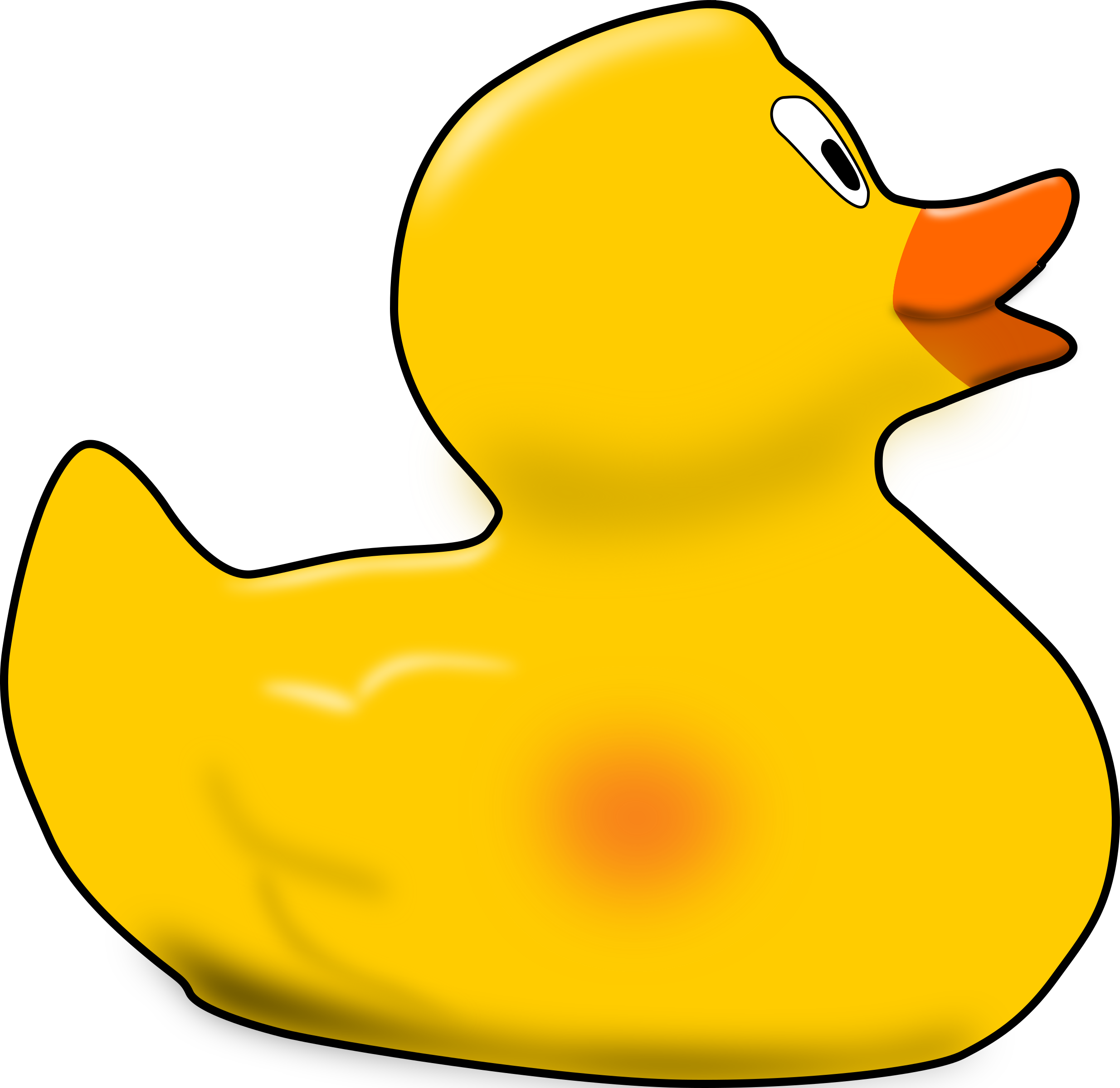 Clipart - Rubber Duckies Clipart - Png Download (2470x2400), Png Download