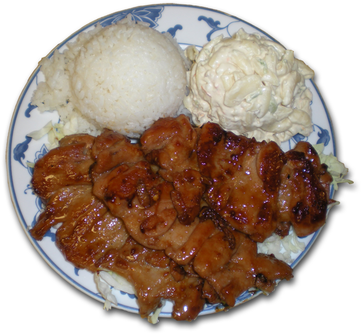 Bbq Food Plates Png - Steamed Rice Clipart (750x687), Png Download