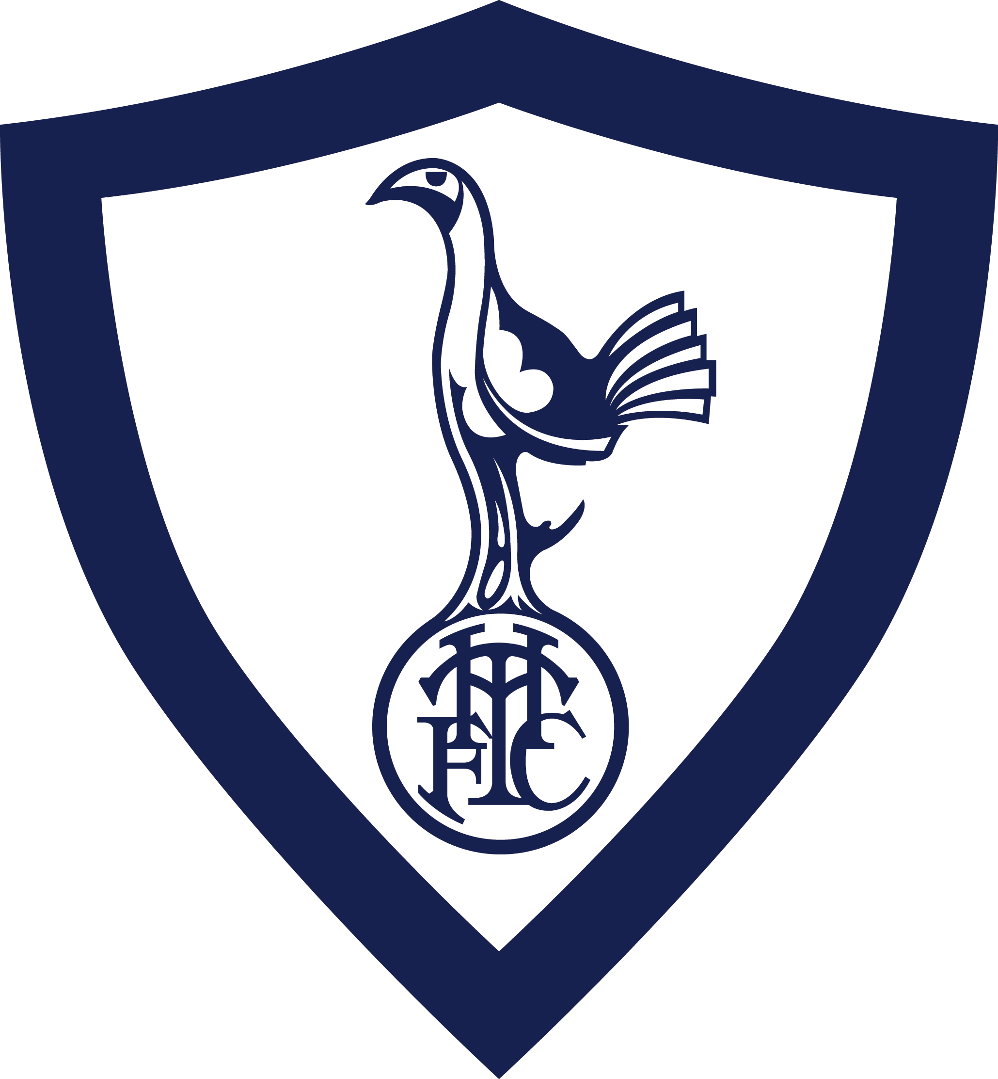 Tottenham Hotspur Football Logos Pinterest - Tottenham Hotspur Retro Logo Clipart (2059x2225), Png Download