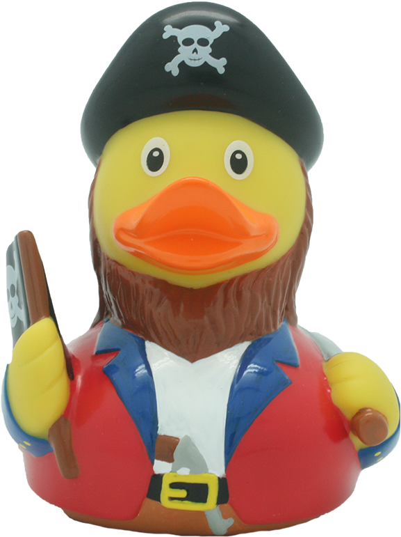Pirate Red Rubber Duck - Piraten Ente Clipart (800x800), Png Download