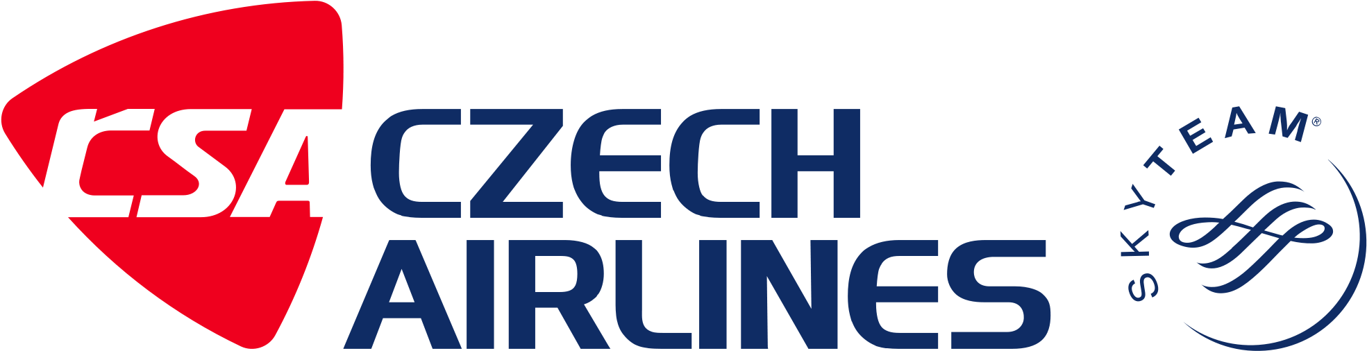 Czech Airlines - Csa Czech Airlines Logo Clipart (2000x535), Png Download