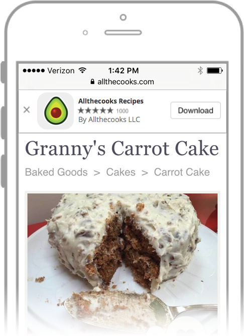 Smartbanner Blog3 Cut 1 - Iphone Clipart (485x686), Png Download