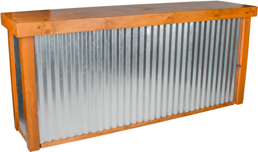 Calistoga Corrugated Metal Bar - Corrugated Metal Bar Clipart (980x653), Png Download