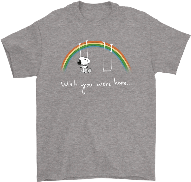 Wish You Were Here Pink Floyd X Snoopy Shirts-snoopy - Gamer Shirt No Background Clipart (753x717), Png Download