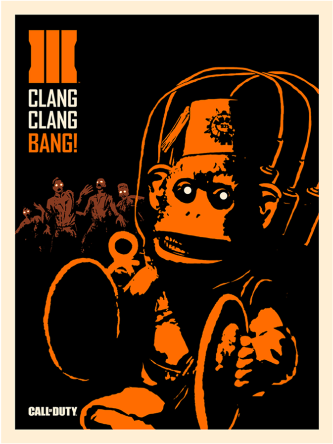 Limited Edition Monkey Bomb Art Print - Poster Clipart (1024x1024), Png Download