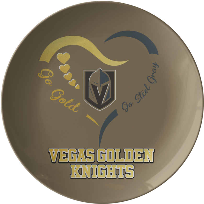Vegas Golden Knights Plate - Circle Clipart (852x852), Png Download