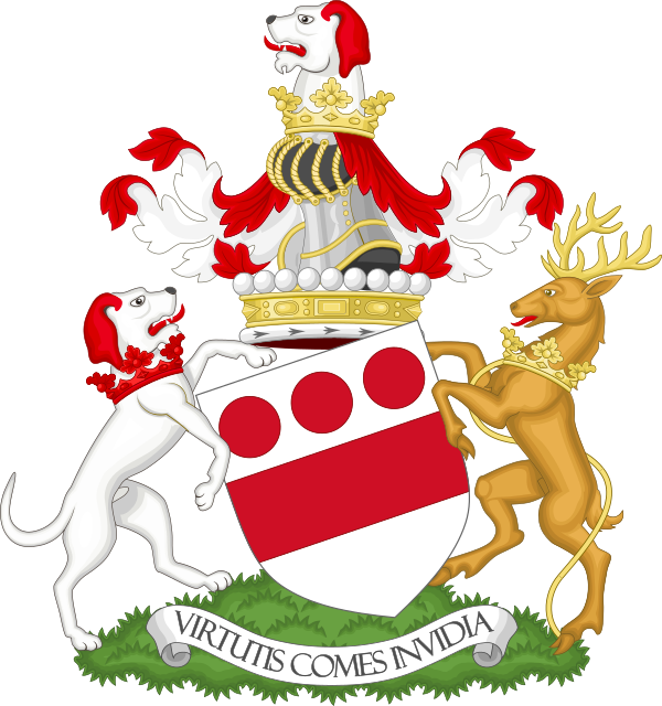 Coat Of Arms Of The Viscount Hereford - Trump Surname Coat Of Arms Clipart (600x640), Png Download