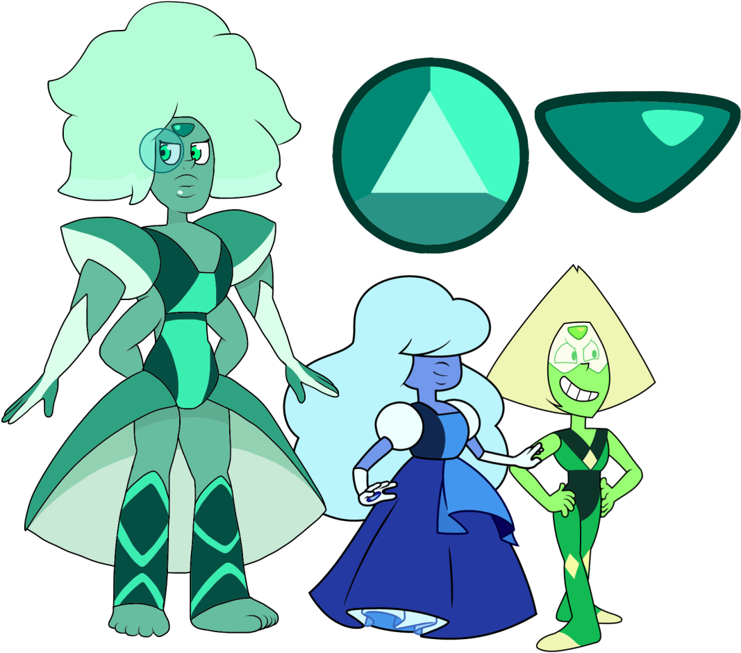 Emerald Clipart Peridot - Sapphire And Peridot Fusion - Png Download (1280x960), Png Download
