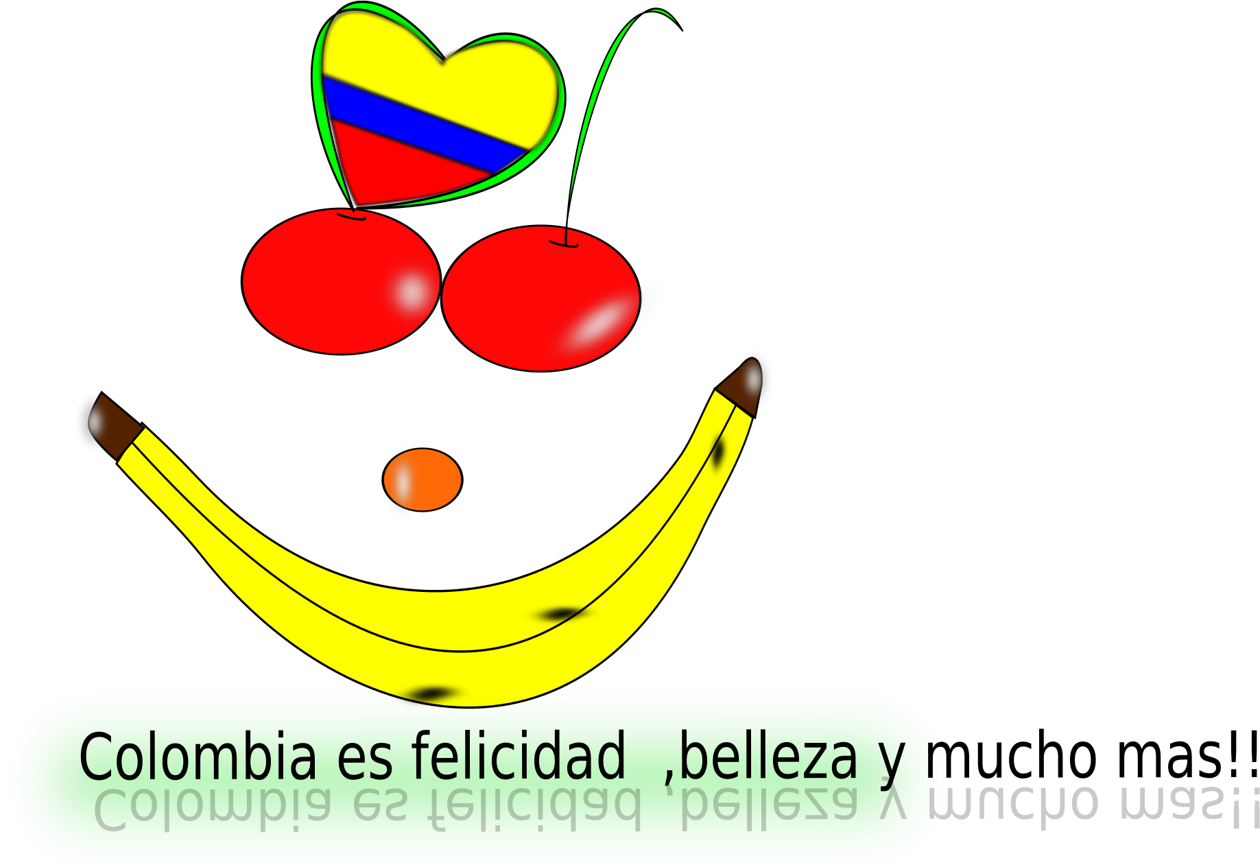 This Free Icons Png Design Of Colombia Feliz - Smiley Clipart (2400x1263), Png Download