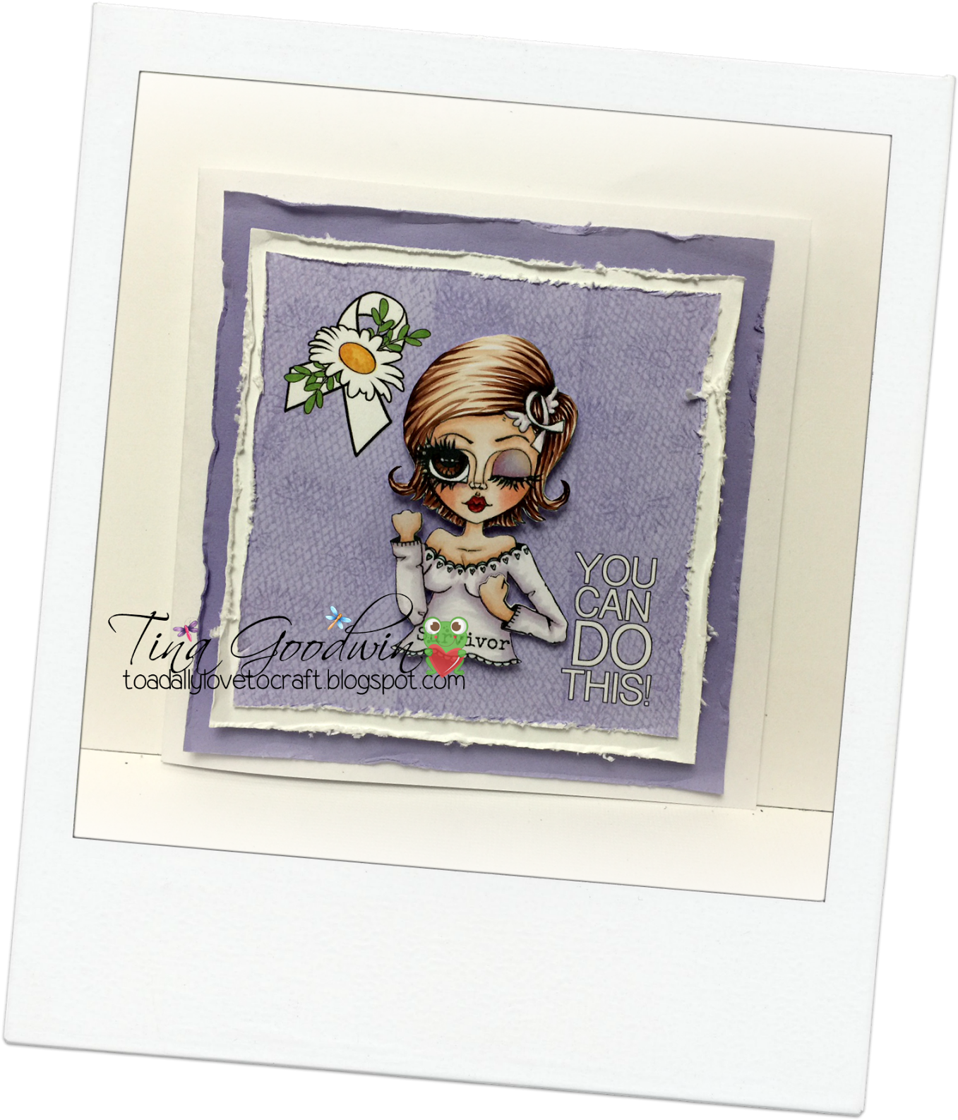 This Card Is Featuring A Stamp From Ady Almanza's Etsy - Picture Frame Clipart (1357x1586), Png Download