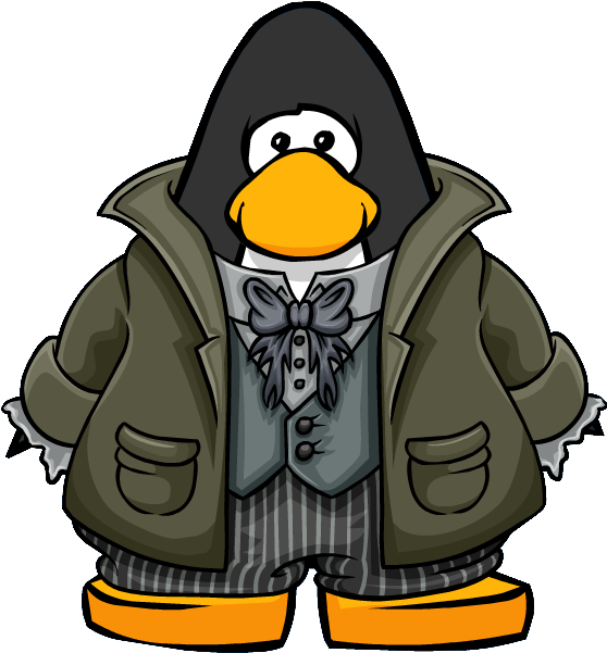 Gravedigger Suit From A Player Card - Club Penguin Clipart (558x601), Png Download