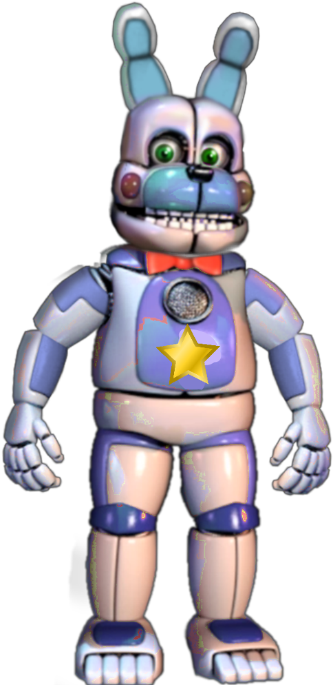 #funtime Rockstar Bonnie Version - Funtime Freddy Fourth Closet Clipart (1024x1024), Png Download
