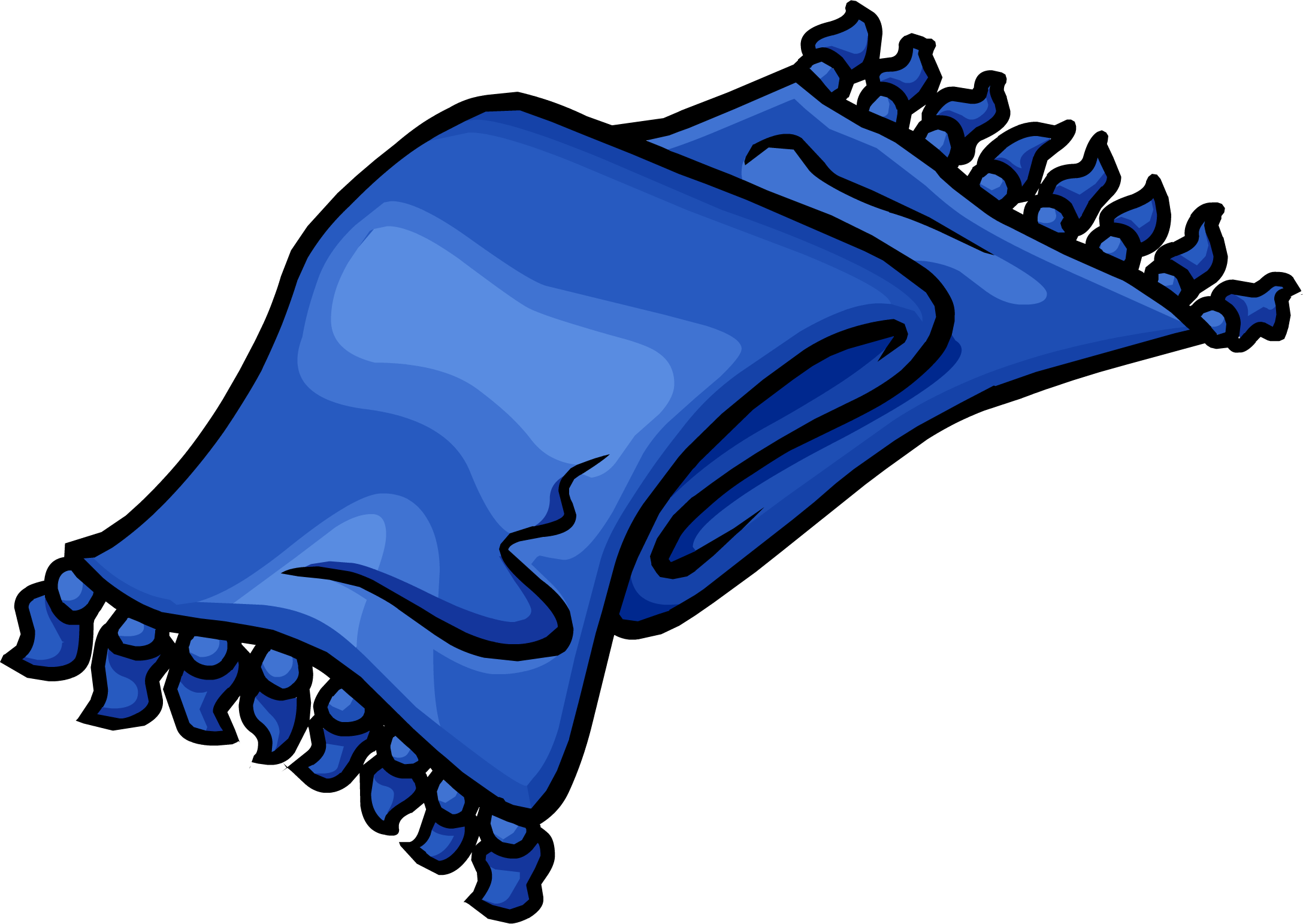 Blue Scarf Clip Art - Png Download (2175x1542), Png Download