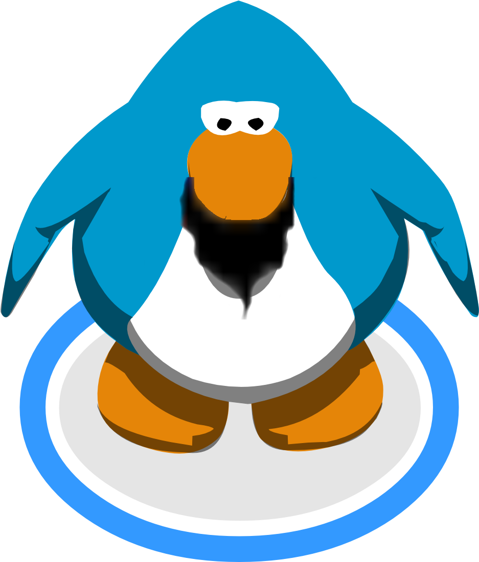 Beard Clipart Club Penguin - Club Penguin Blue Penguin - Png Download,  transparent png image