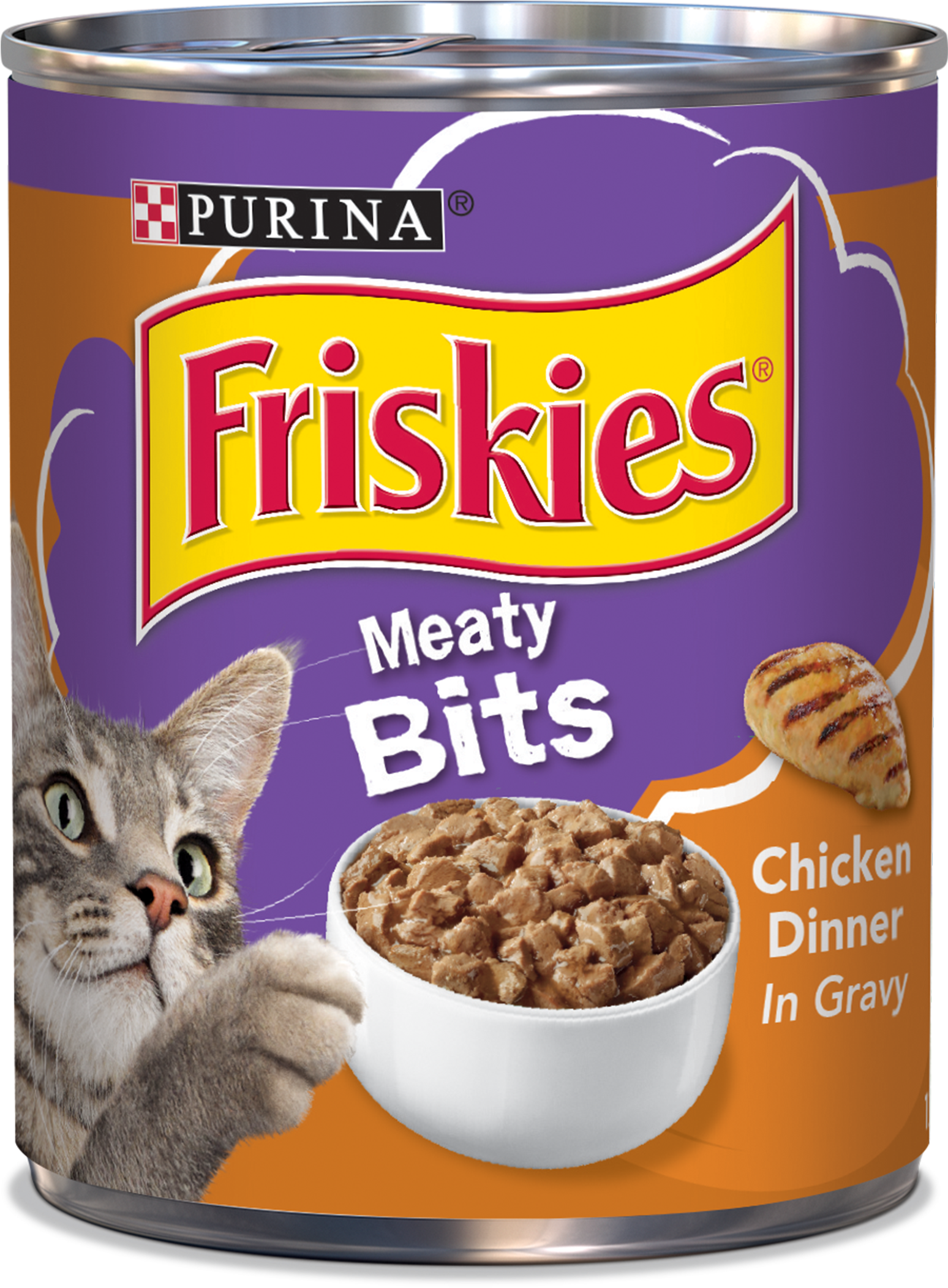 Friskies Gravy Wet Cat Food - Friskies Canned Cat Food Beef Clipart (2400x2400), Png Download