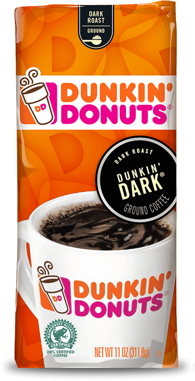 Dunkin' Dark Coffee - Dunkin Donuts French Vanilla Coffee Clipart (960x960), Png Download