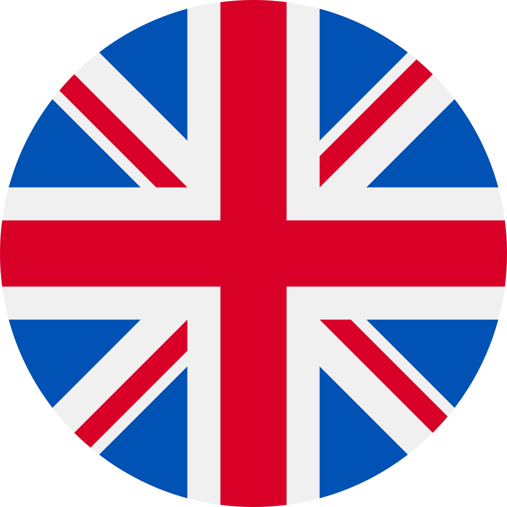 United-kingdom Flag Icon Round - United Kingdom Flag Png Icon Clipart (1024x1024), Png Download