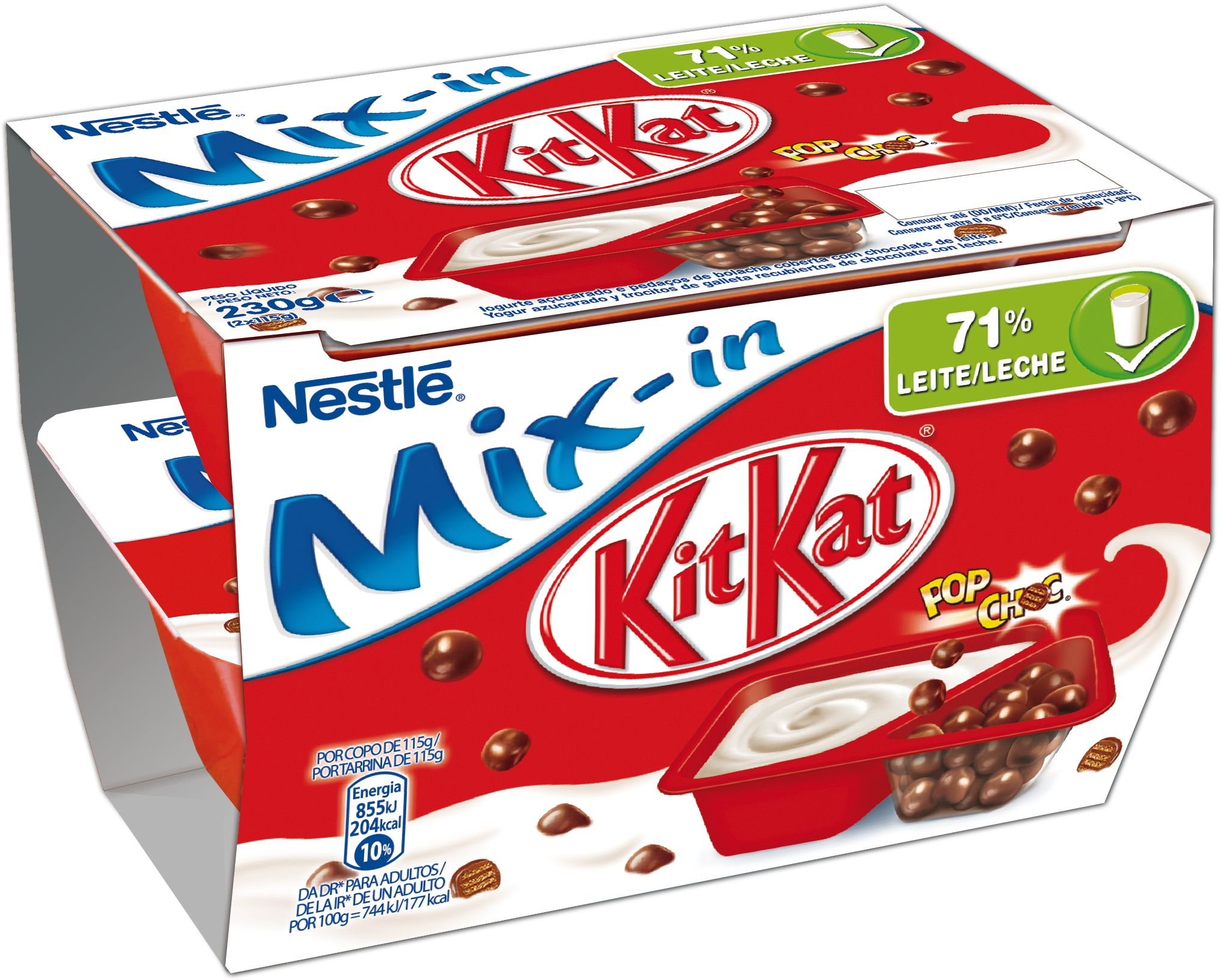 Mix-in Kit Kat Azucarado - Kit Kat Clipart (2668x2591), Png Download