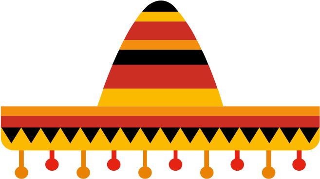 Transparent Background Mexican Sombrero Transparent Clipart (745x500), Png Download
