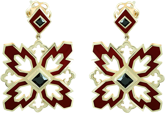 Chelebi / Garabagh - Earrings Clipart (1000x1000), Png Download