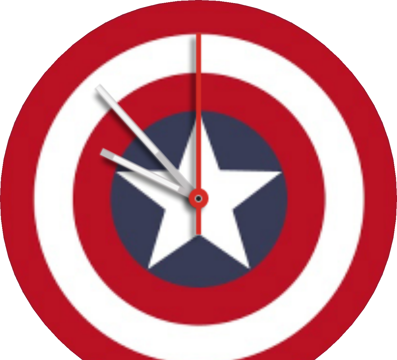 Captain America Watch Face Preview Clipart (1280x1160), Png Download