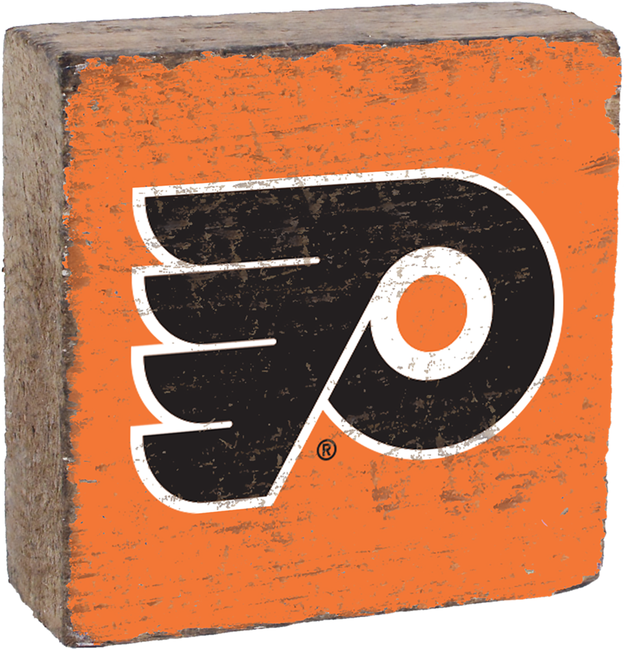Philadelphia Flyers Rustic Block Clipart (1024x1024), Png Download