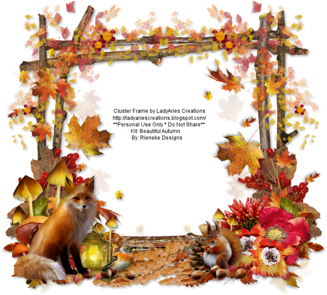 Fall Cluster Frame , Png Download - Old World Monkey Clipart (651x588), Png Download