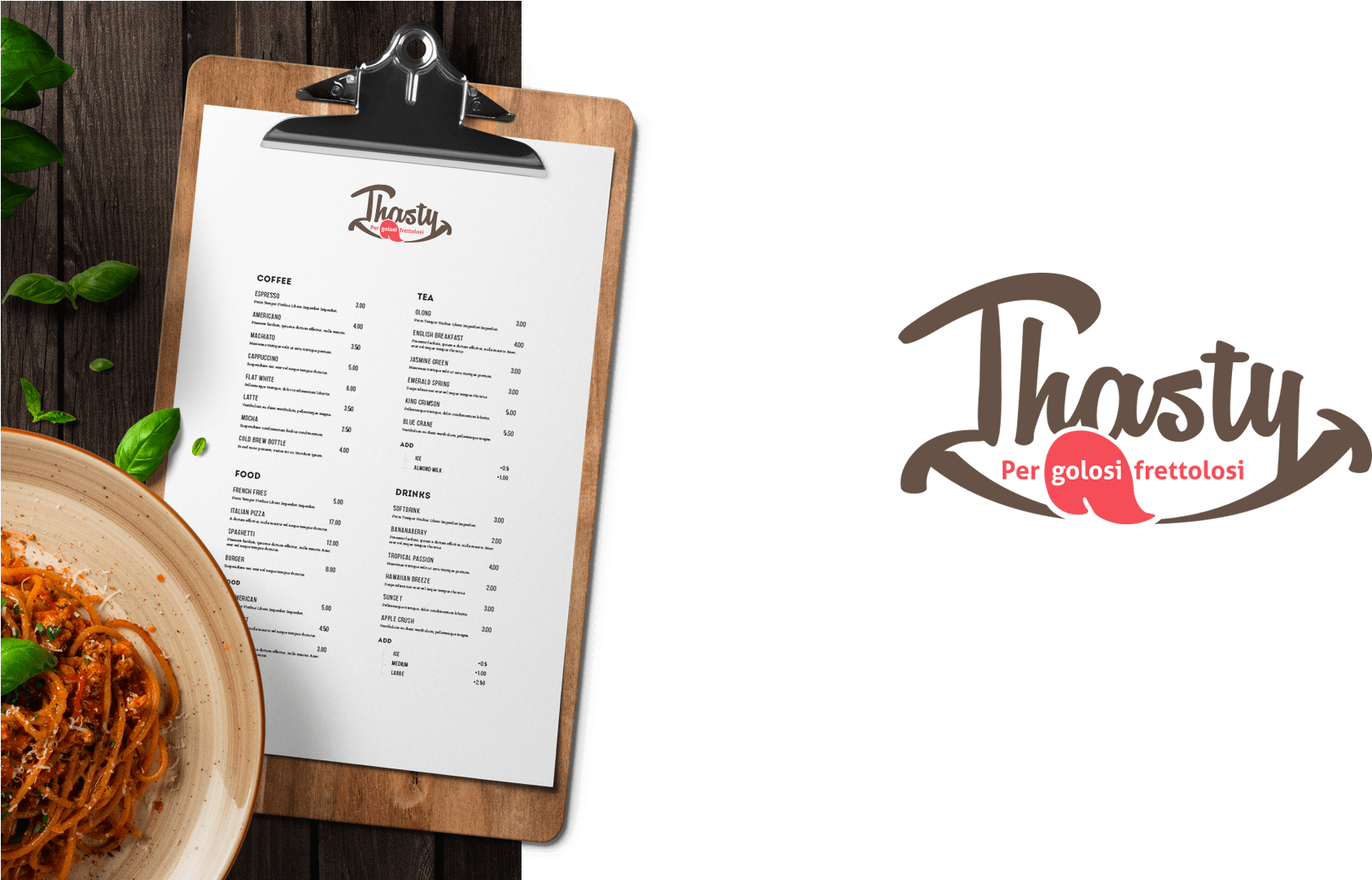 Modern Restaurant Logo Design - Graphic Design Clipart (1920x1080), Png Download