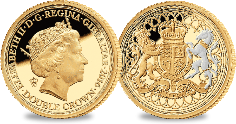 Her Majesty Queen Elizabeth Ii 90th Birthday Gold Coin - Coin Clipart (1000x504), Png Download