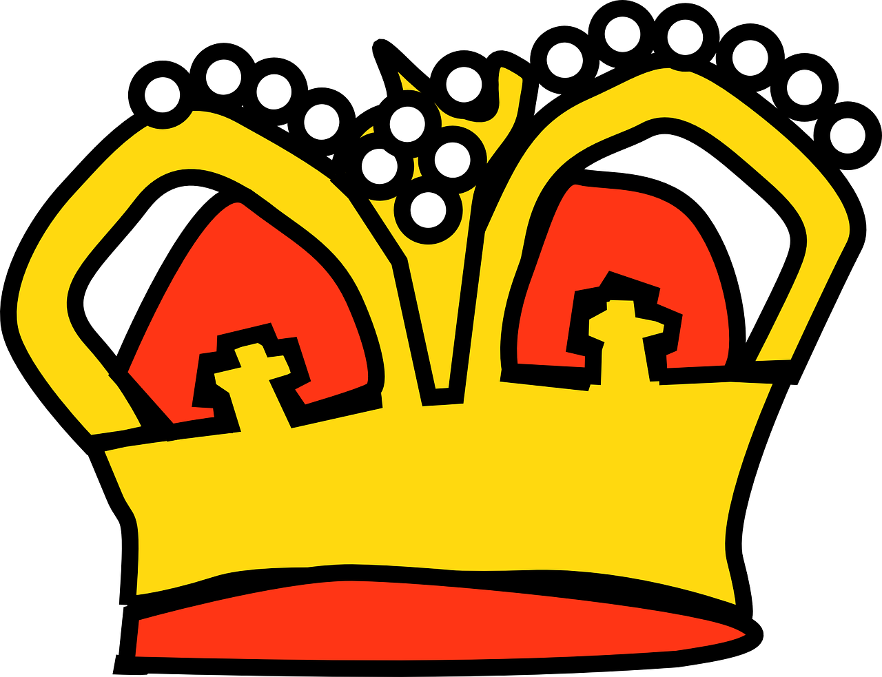 King Crown Cartoon Png Clipart (1280x983), Png Download