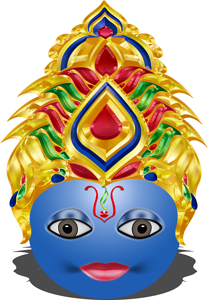 Vishnu And His Crown Can Be Downloaded At Pixabay - Illustration Clipart (900x1000), Png Download