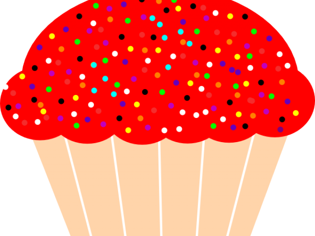 Red Clipart Cupcake - Cupcake Clipart Transparent Background - Png Download (640x480), Png Download